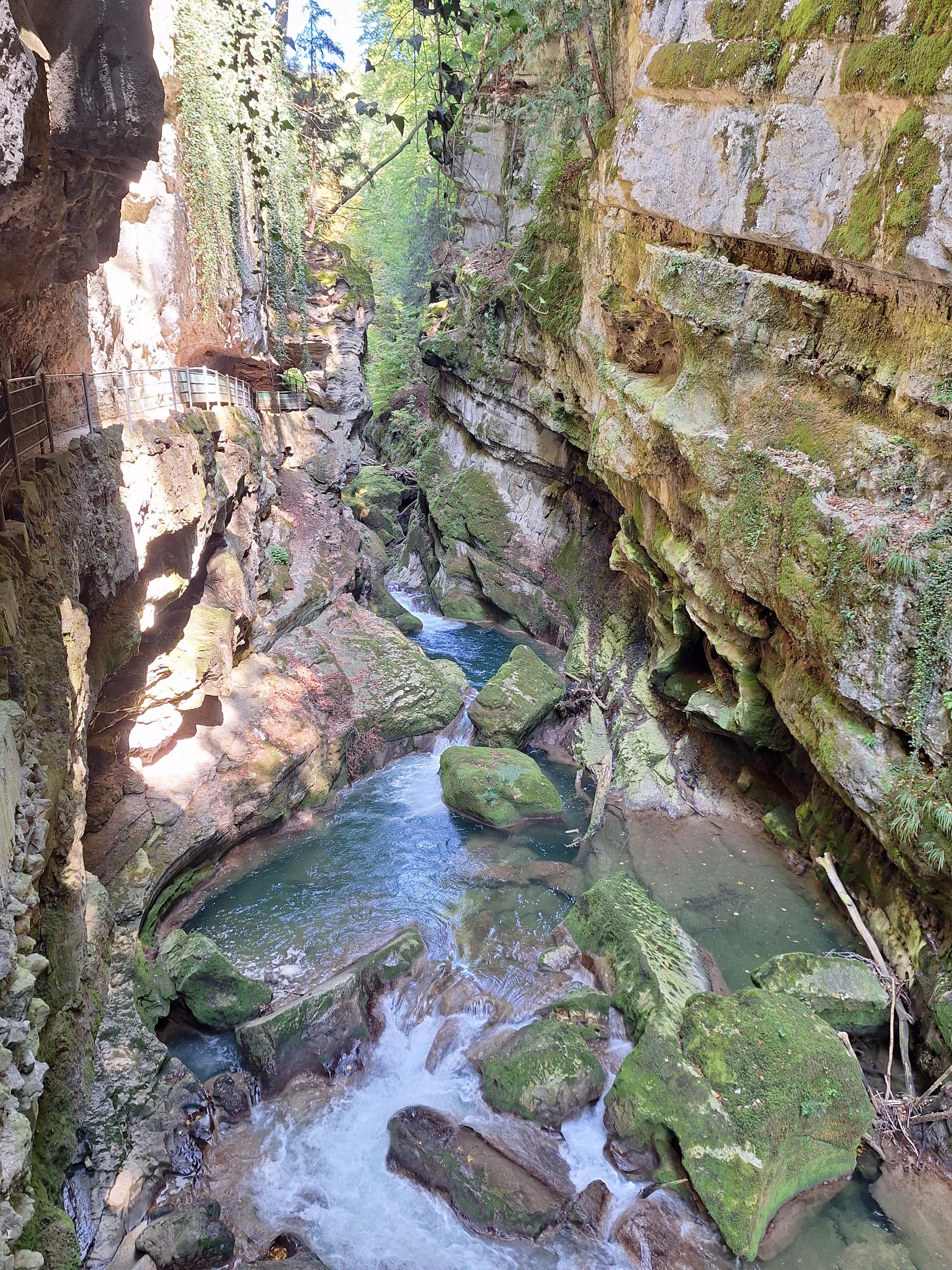 A view into the Taubenloch, Biel, Switzerland