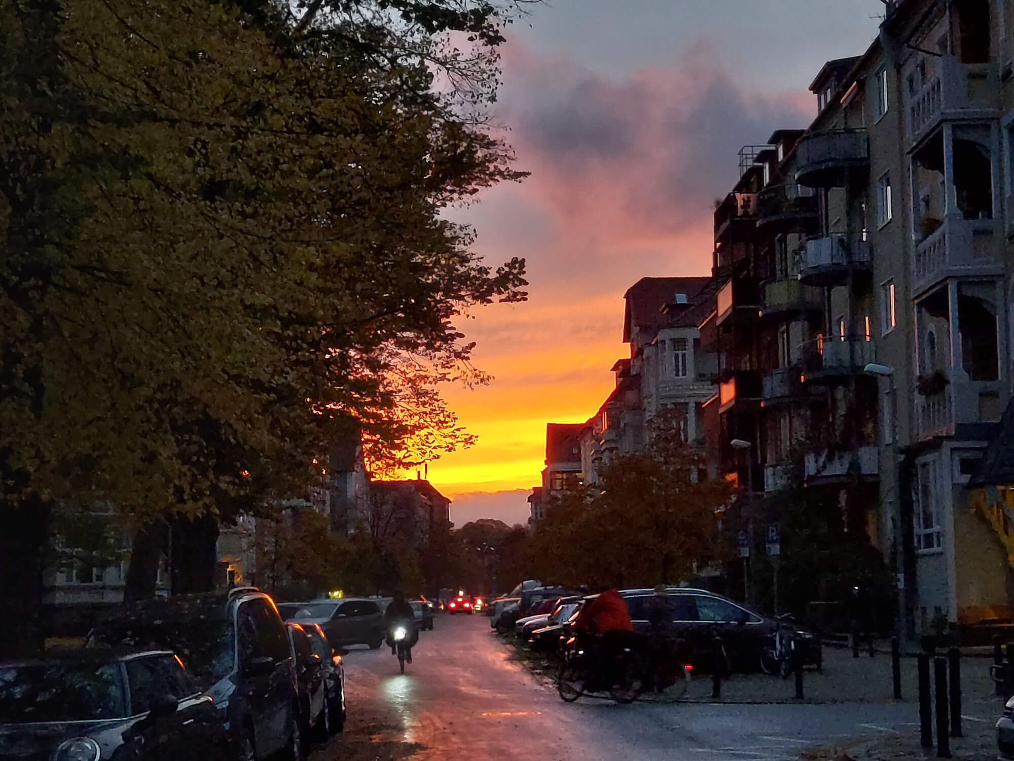 A sunset photo taken today during my walk