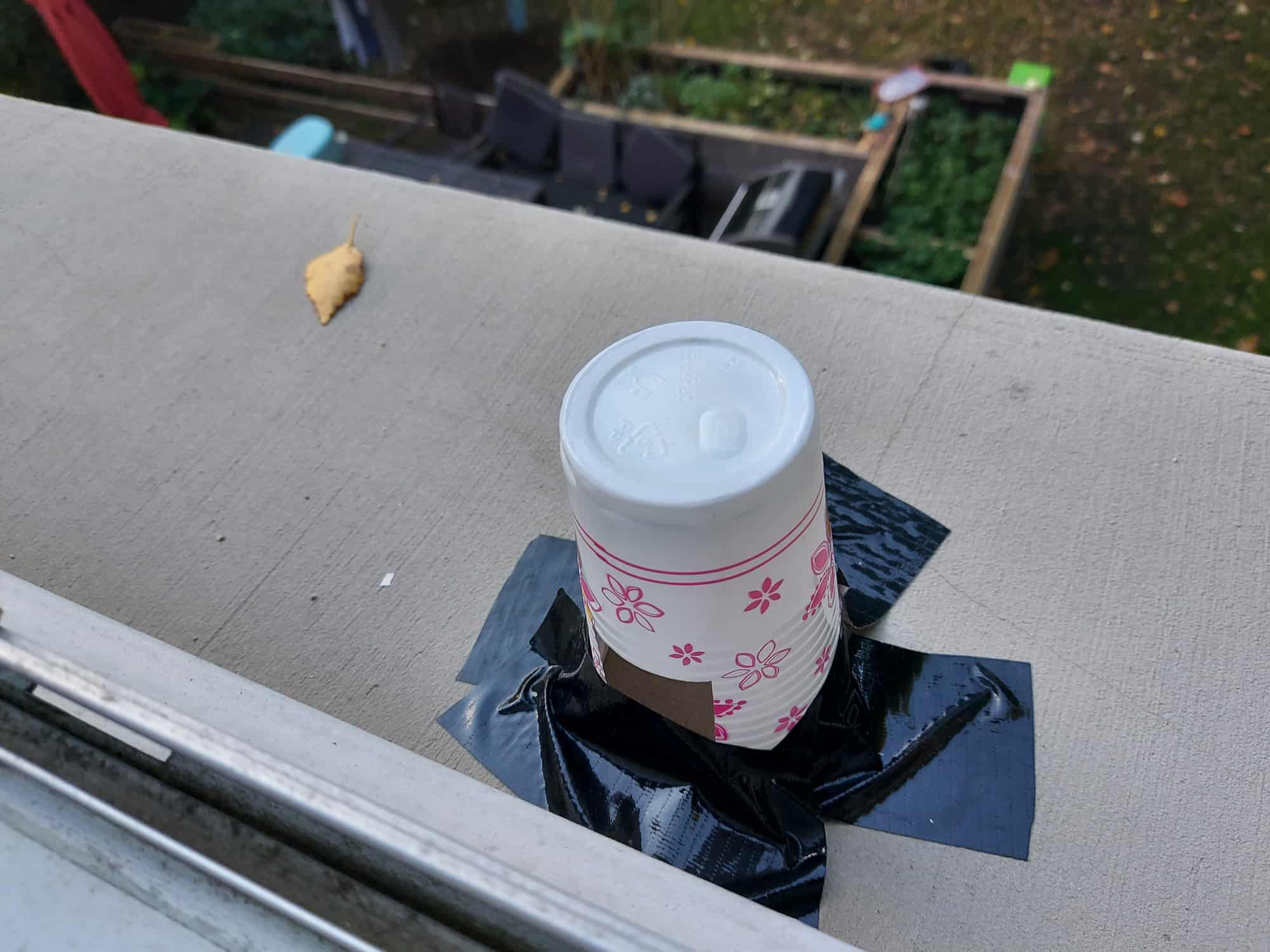 The sensor outside The sensor outside
