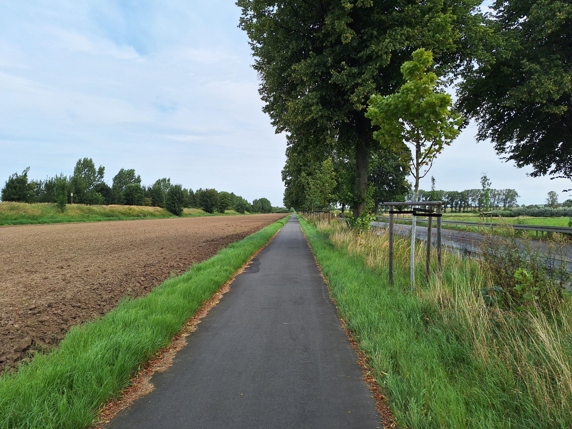 Good cycle path on the third day