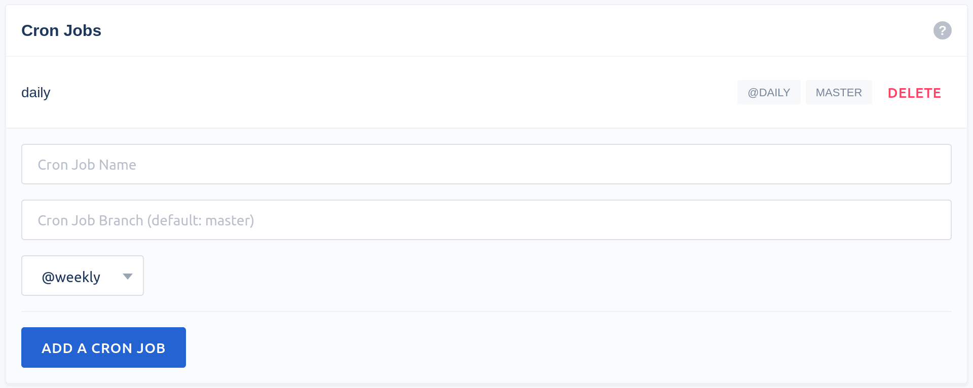 Drone CI settings with cronjob